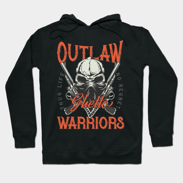 Outlaw Warriors Hoodie by CyberpunkTees